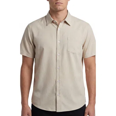 Burnside Short Sleeve Button-up Shirt In Neutral