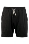 Burnside Soft Jersey Shorts In Heather Black