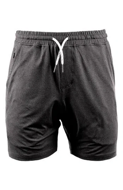 Burnside Soft Jersey Shorts In Heather Charcoal