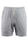 Burnside Soft Jersey Shorts In Heather Light Grey