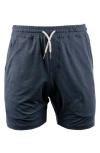 Burnside Soft Jersey Shorts In Ink Blue