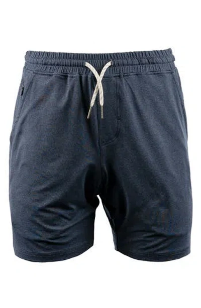 Burnside Soft Jersey Shorts In Ink Blue