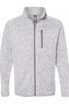 Burnside Sweater Knit Jacket In Grey
