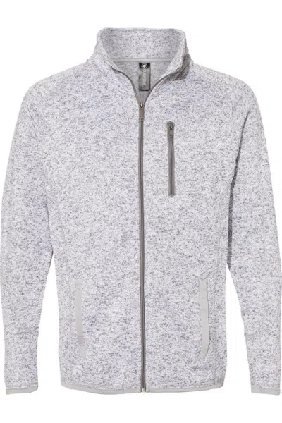 Burnside Sweater Knit Jacket In Grey