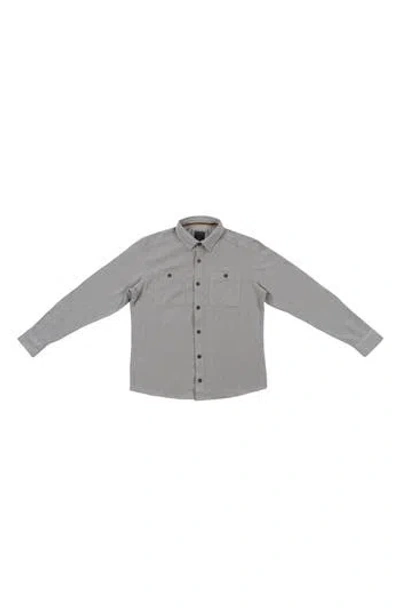 Burnside Textured Corduroy Overshirt In Neutral