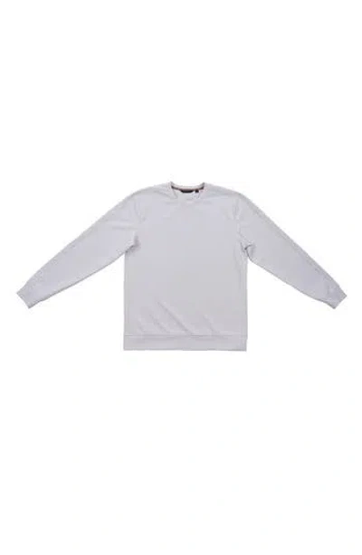 Burnside Textured Jacquard Crewneck T-shirt In Gray