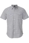 Burnside Textured Solid Short Sleeve Shirt In Black