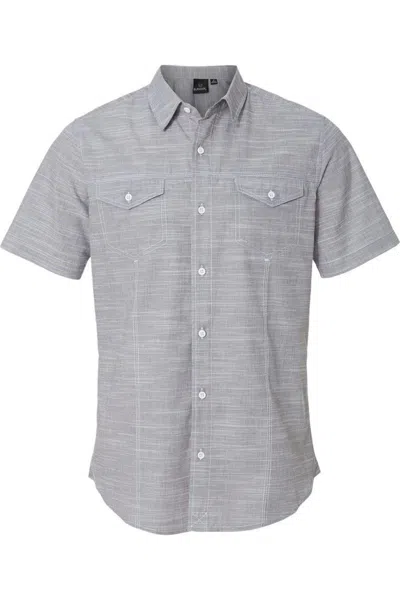 Burnside Textured Solid Short Sleeve Shirt In Black