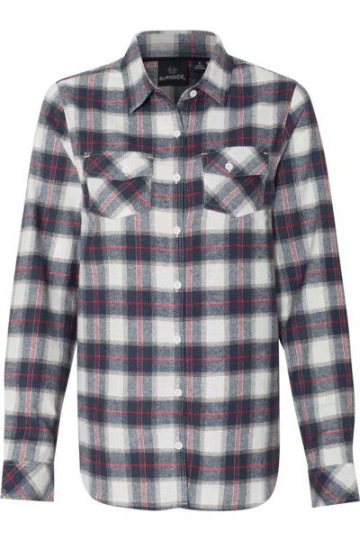 Burnside Women´s Yarn-dyed Long Sleeve Flannel Shirt In Multi