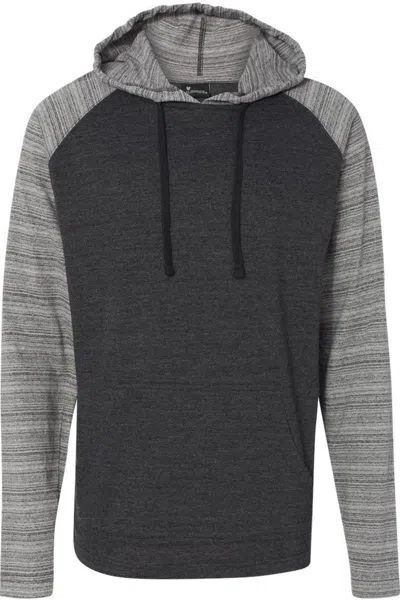 Burnside Yarn-dyed Hooded Raglan T-shirt In Multi
