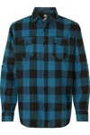 Burnside Yarn-dyed Long Sleeve Flannel Shirt In Multi