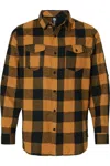 Burnside Yarn-dyed Long Sleeve Flannel Shirt In Multi