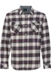 Burnside Yarn-dyed Long Sleeve Flannel Shirt In Multi