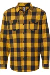 Burnside Yarn-dyed Long Sleeve Flannel Shirt In Multi