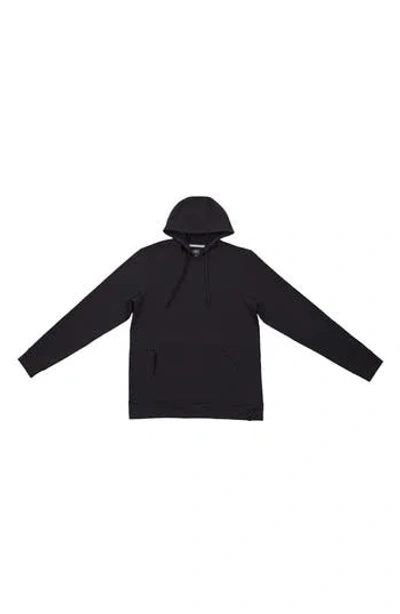 Burnside Zipper Pocket Hoodie In Black