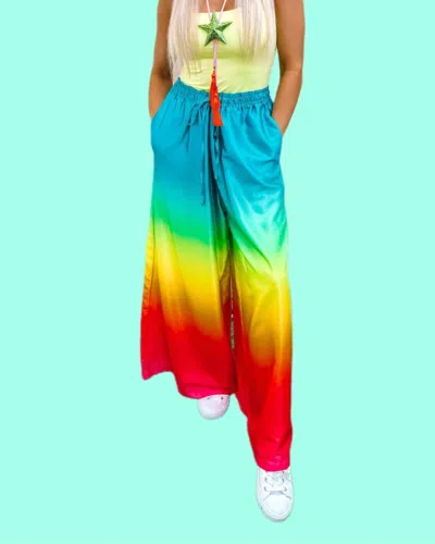 Burnt Toast/emy Ave Gradient Wide-leg Pants In Multi