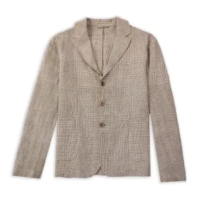 Burrows And Hare Blazer In Brown