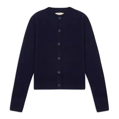 Burrows And Hare Blue Women's Knitted Cardigan - Navy