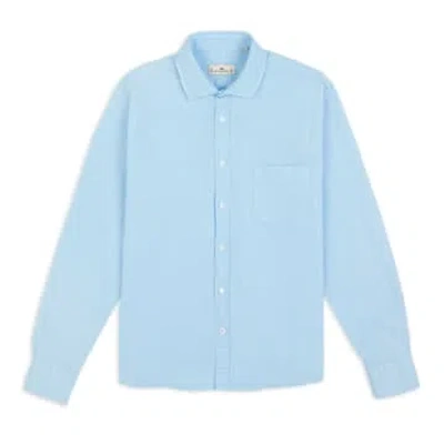 Burrows And Hare Linen Shirt In Blue