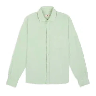 Burrows And Hare Linen Shirt In Green