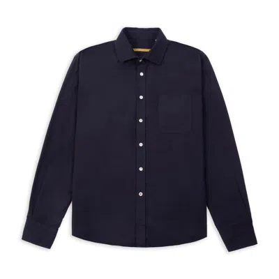 Burrows And Hare Men's Blue Riocard Shirt -  Navy
