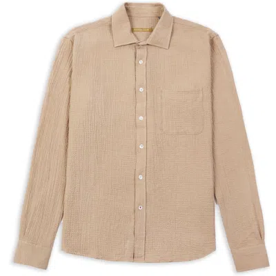 Burrows And Hare Men's Neutrals Woolbylic Shirt - Taupe