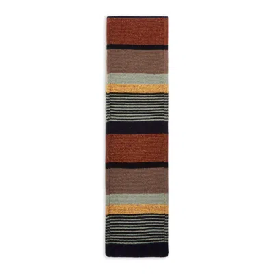 Burrows And Hare Men's Pearl Scarf - Rust In Gray