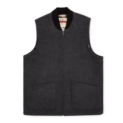 Burrows And Hare Men's Wool Gilet - Grey