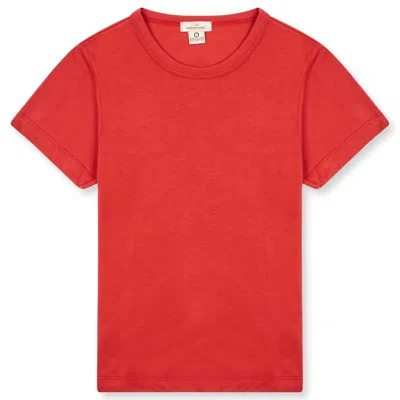 Burrows And Hare Women's T-shirt - Red In Red