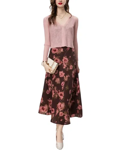 Burryco 2pc Blouse & Skirt Set In Multi