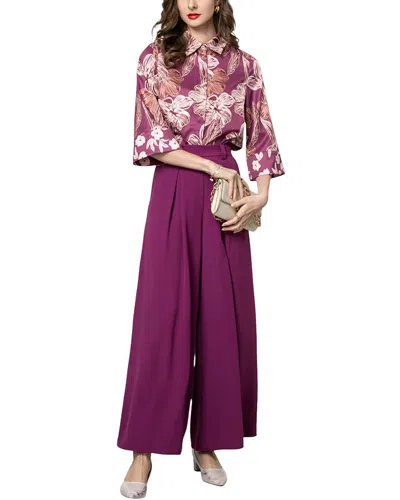 Burryco 2pc Top & Pant Set In Purple