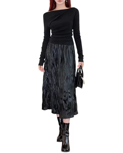 Burryco 2pc Top & Skirt Set In Black