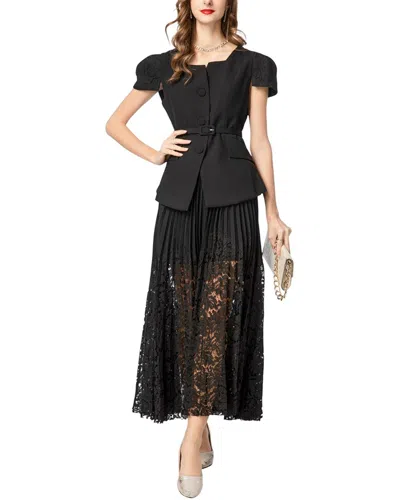 Burryco 2pc Top & Skirt Set In Black