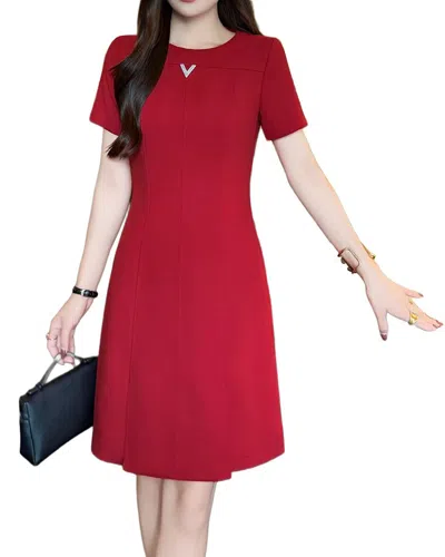Burryco A-line Dress In Burgundy