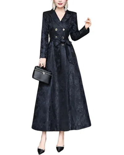 Burryco Black Solid Maxi Dress In Multi