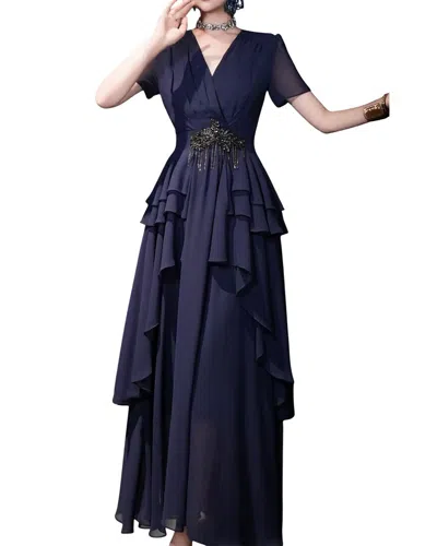 Burryco Brc By  Maxi Dress In Blue