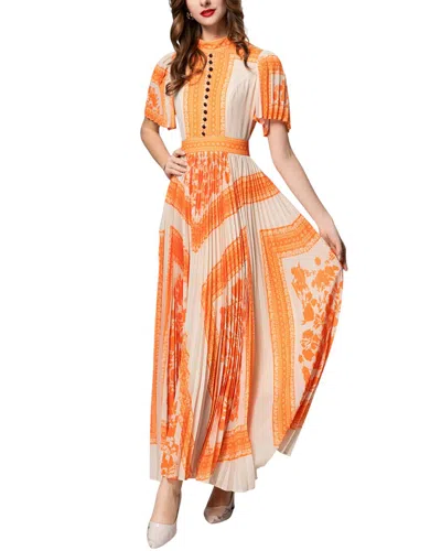 Burryco Brc By  Maxi Dress In Orange
