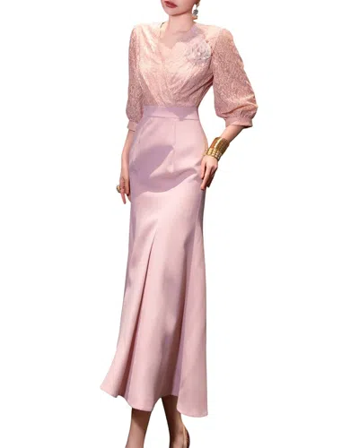 Burryco Brc By  Maxi Dress In Pink