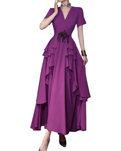 Burryco Brc By  Maxi Dress In Purple