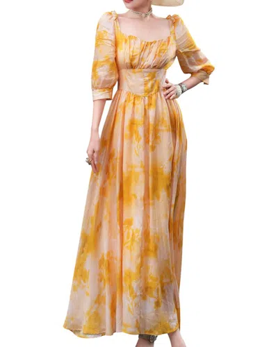 Burryco Brc By  Maxi Dress In Yellow