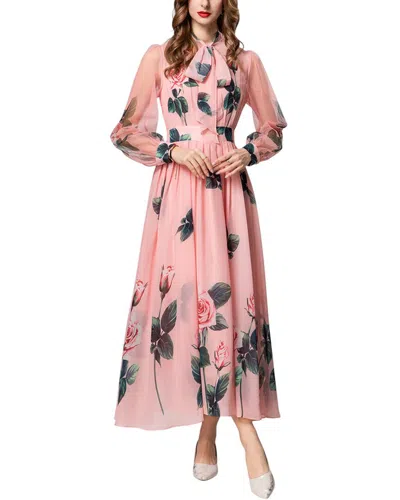 Burryco Brc By  Midi Dress In Pink