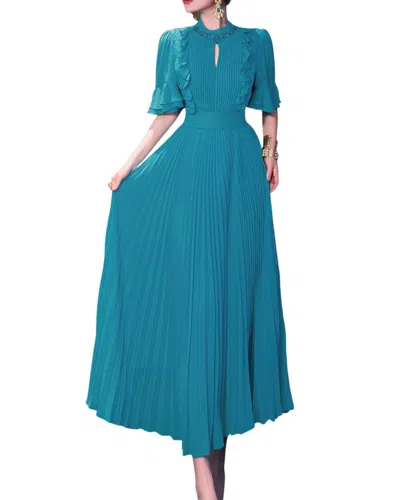 Burryco Brc By  Midi Dress In Blue