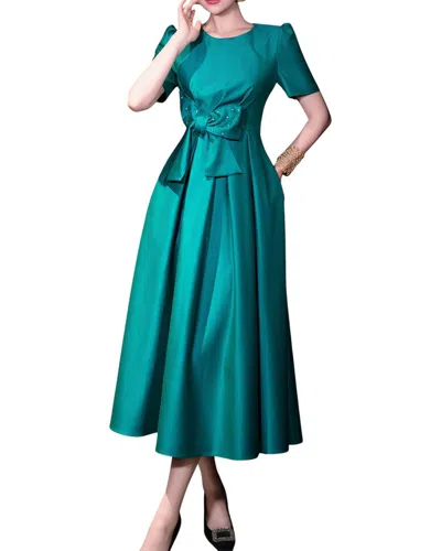 Burryco Brc By  Midi Dress In Green