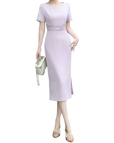 Burryco Brc By  Midi Dress In Purple