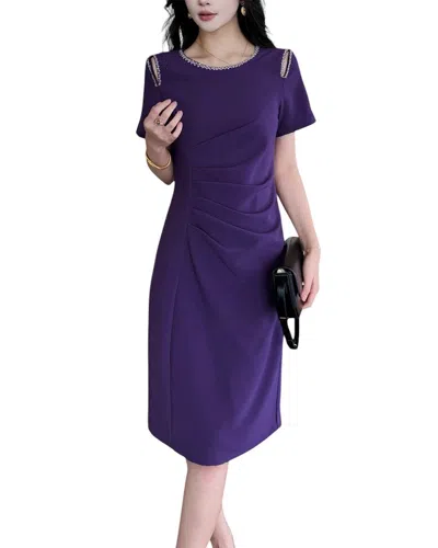 Burryco Brc By  Midi Dress In Purple