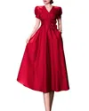 Burryco Brc By  Midi Dress In Red