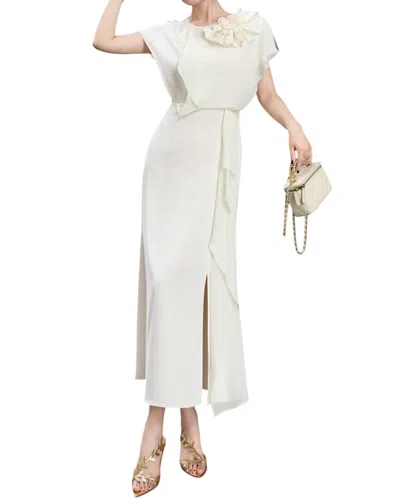 Burryco Brc By  Midi Dress In White