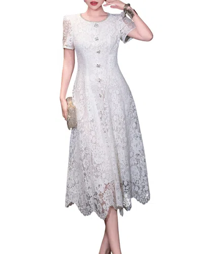 Burryco Brc By  Midi Dress In White