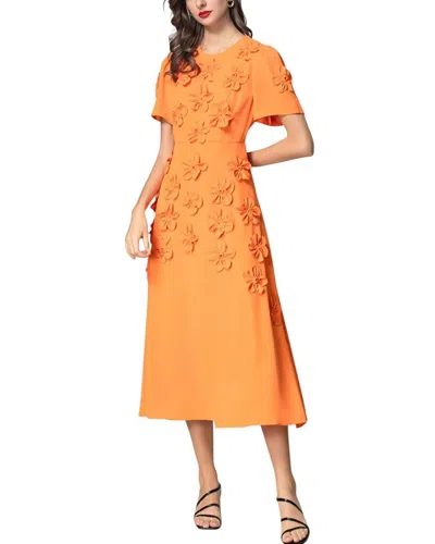 Burryco Midi Dress In Orange