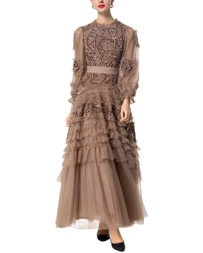 Burryco Maxi Dress In Brown